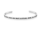 MantraBand She Is Fierce Silver Bangle